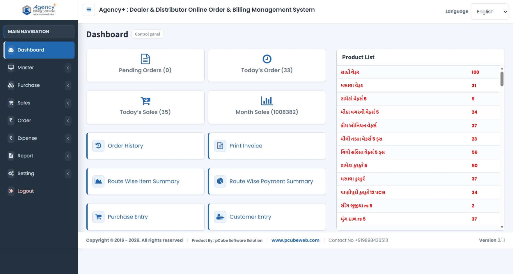 Agency+ dashboard screenshot